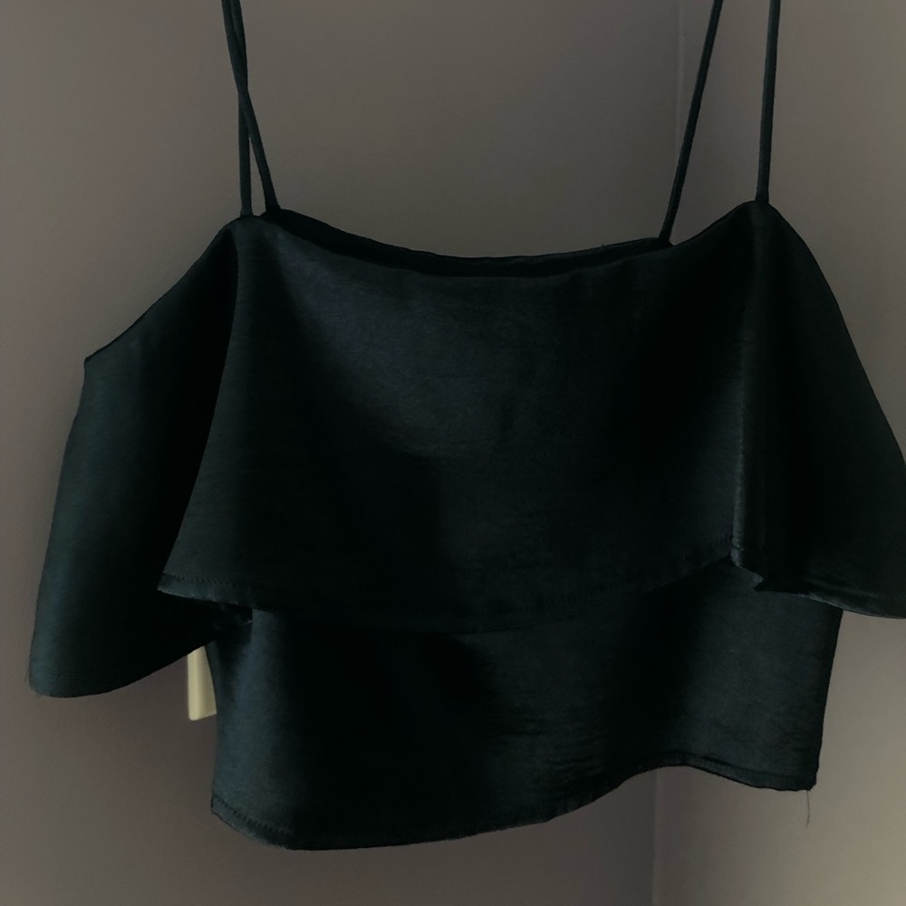 URBAN OUTFITTERS deep navy blue crop/tank top.